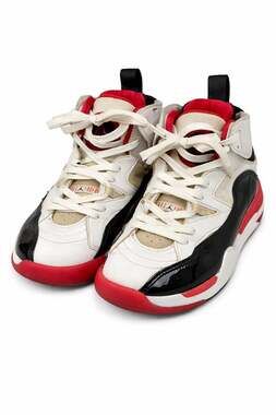 Air Jordan Dub Zero White Black Red Youth 5.5Y Sneakers Shoes DQ8431-106